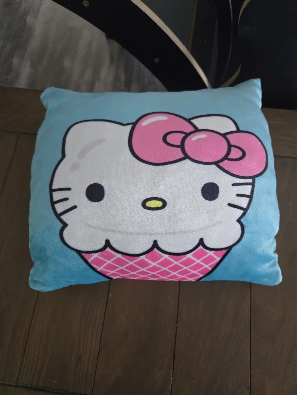 Hello Kitty Blue & Pink Ice Cream Decorative Pillow